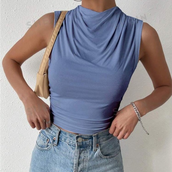 Unity Solid Ruched Tank Top - Picture 4 of 4